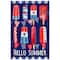 Hello Summer Patriotic Americana Popsicle Garden Flag, 12.5" x 18"